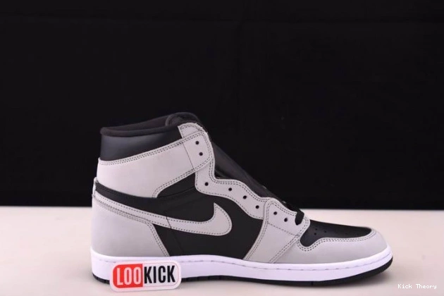 Kicked Out Shoe Store High Black Grey Light 555088-035 Jordan 1 White Smoke Retro Air 0712